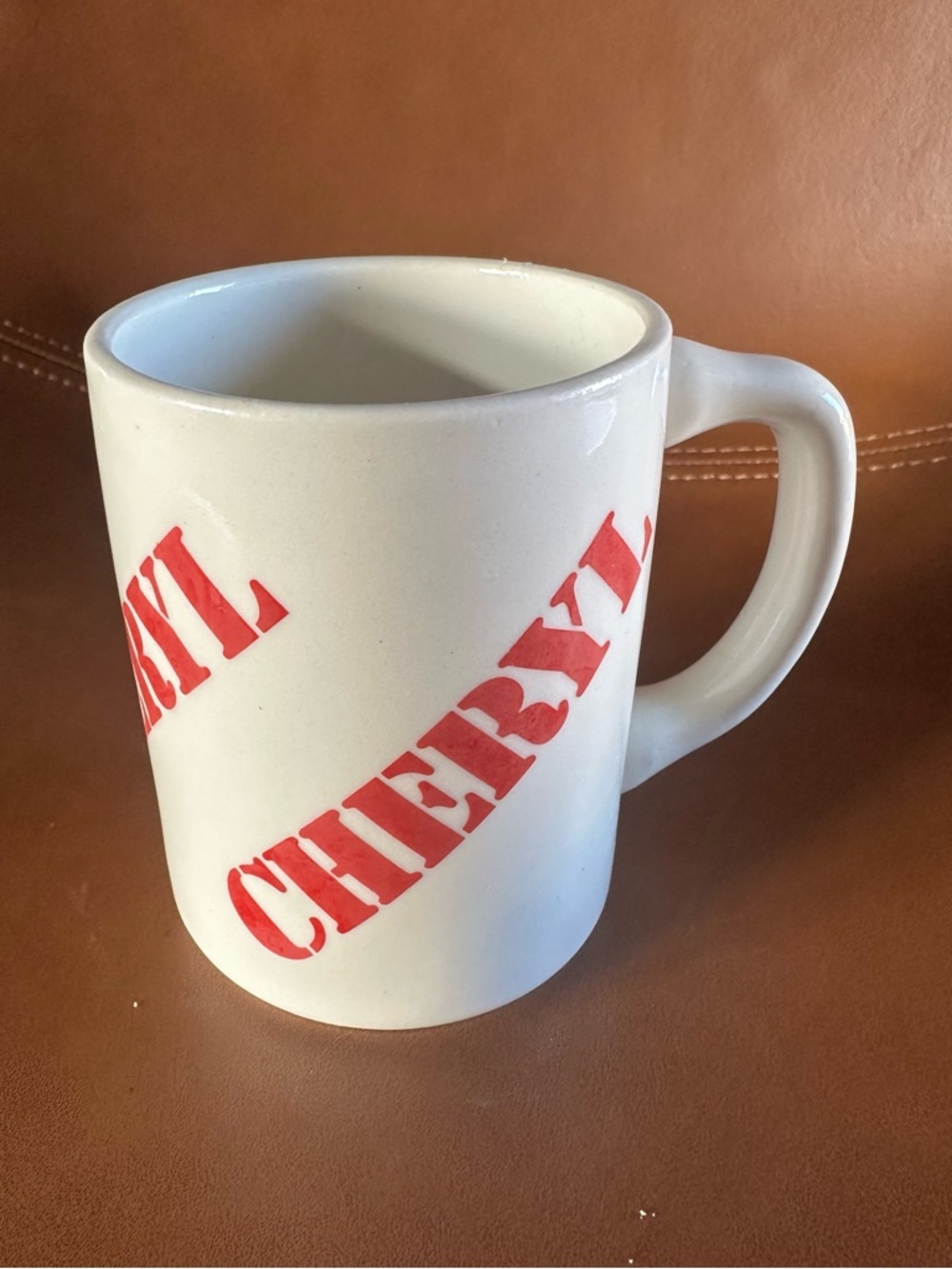 Vintage Cheryl Name Mug USA Diner Style Restaurant Ware Coffee Cup Retro